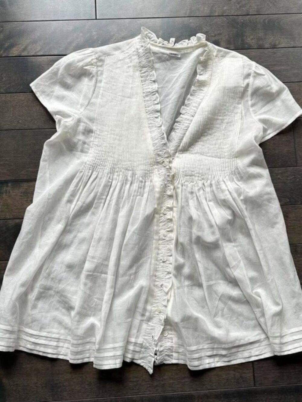 Joie Sheer Babydoll Boho Top